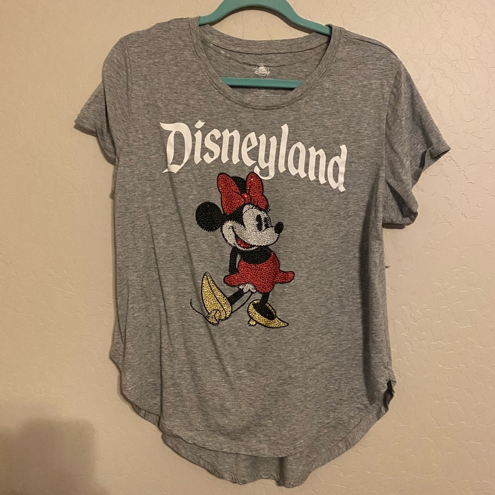 Disney women’s top — Disneyland Rhinestone Minnie Mouse Shirt